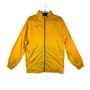 Nike Storm Fit Yellow Windbreaker Rain Jacket Men's Size Large